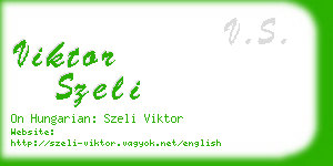 viktor szeli business card